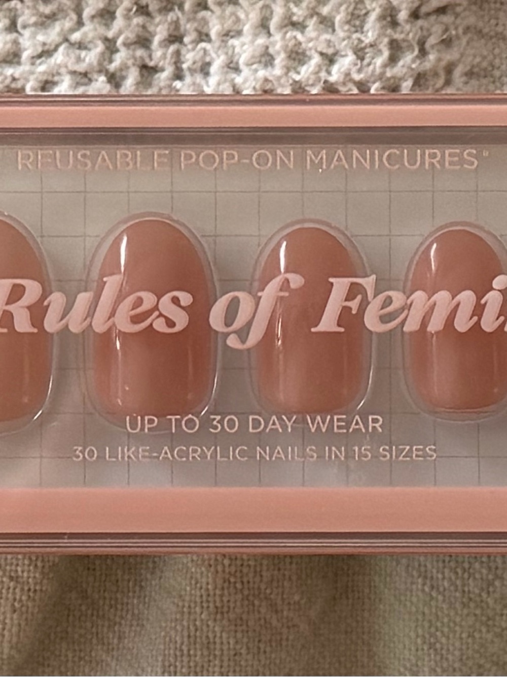 Rules of Femme Nude Reusable Pop-On Manicures - Mean Girls x Static Nails Collab
